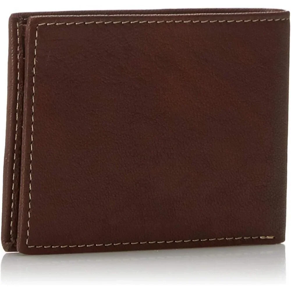 Men's Blix Genuine Brown Leather Billfold Slip Pocket Designed Wallet One Size